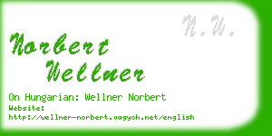 norbert wellner business card